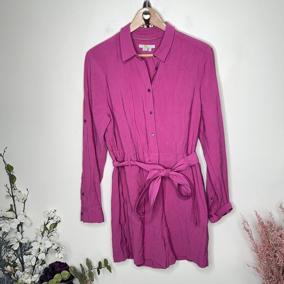 BODEN Cosima Romper Belted Berry Sorbet Pink {WW46} - Picture 4 of 7